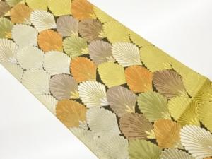 貝殻模様織出し袋帯